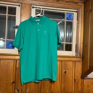 Men’s polo shirt. Green. Large.